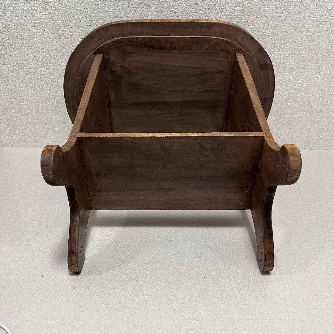 伝統工芸 サイドテーブル 木彫り 紫陽花 アジサイ 日光堀