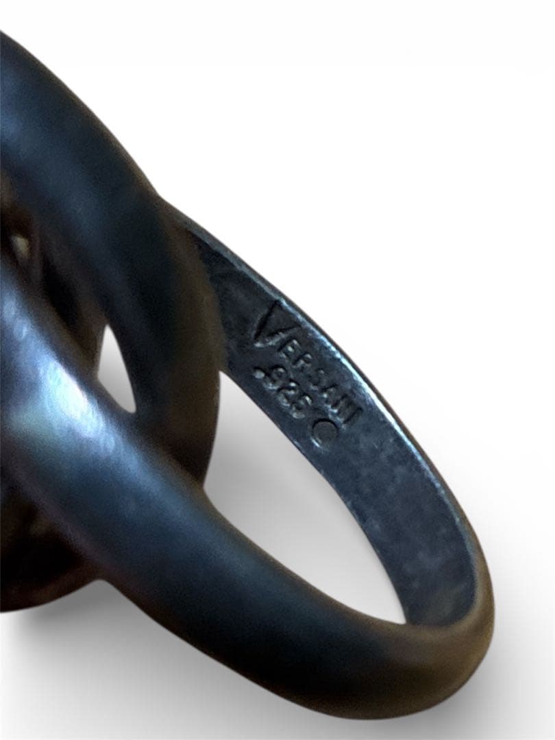 90s USA VERSANI 3連リング ヴェルサーニ　指輪