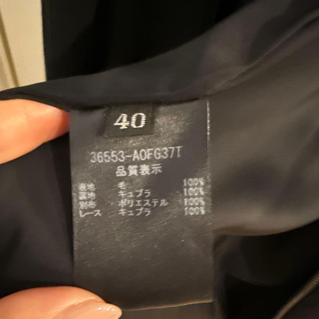 FOXEY ロングワンピース 2way ジレ　jupiter 黒　40 秋冬