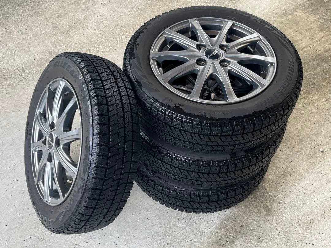 ブリヂストン　スタッドレスタイヤ（2024）・ホイールセット155/65R/14