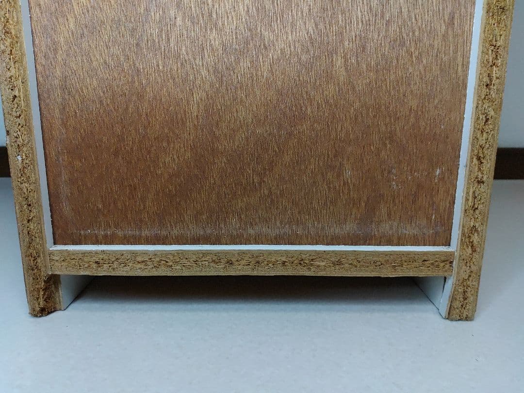 昭和レトロ 古家具 木製棚 引き出し付き 書類入れ カルテケース