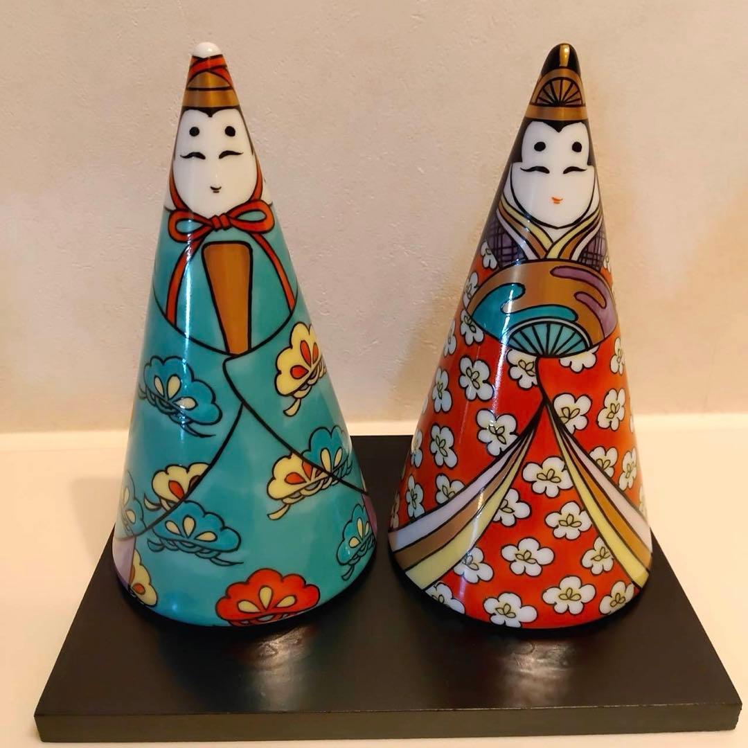 陶器製 雛人形 2体セット