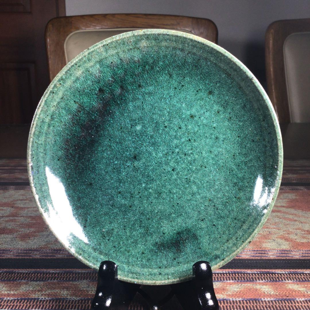 『フォロうー特価』　萩焼　CX2 スープカップ&ソーサー　ペア　緑