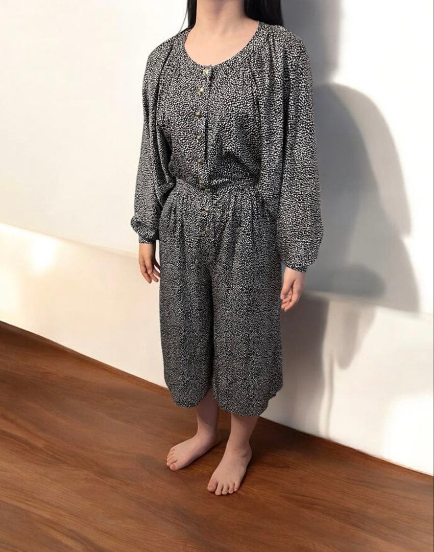 美品 GUCCI シルク100% オールインワン 40 L パンツワンピース