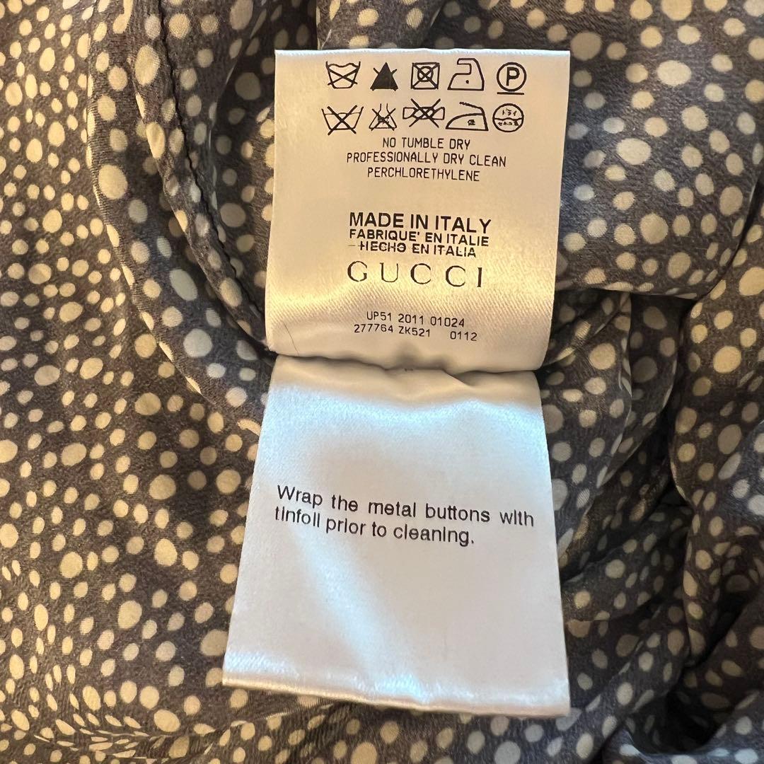 美品 GUCCI シルク100% オールインワン 40 L パンツワンピース