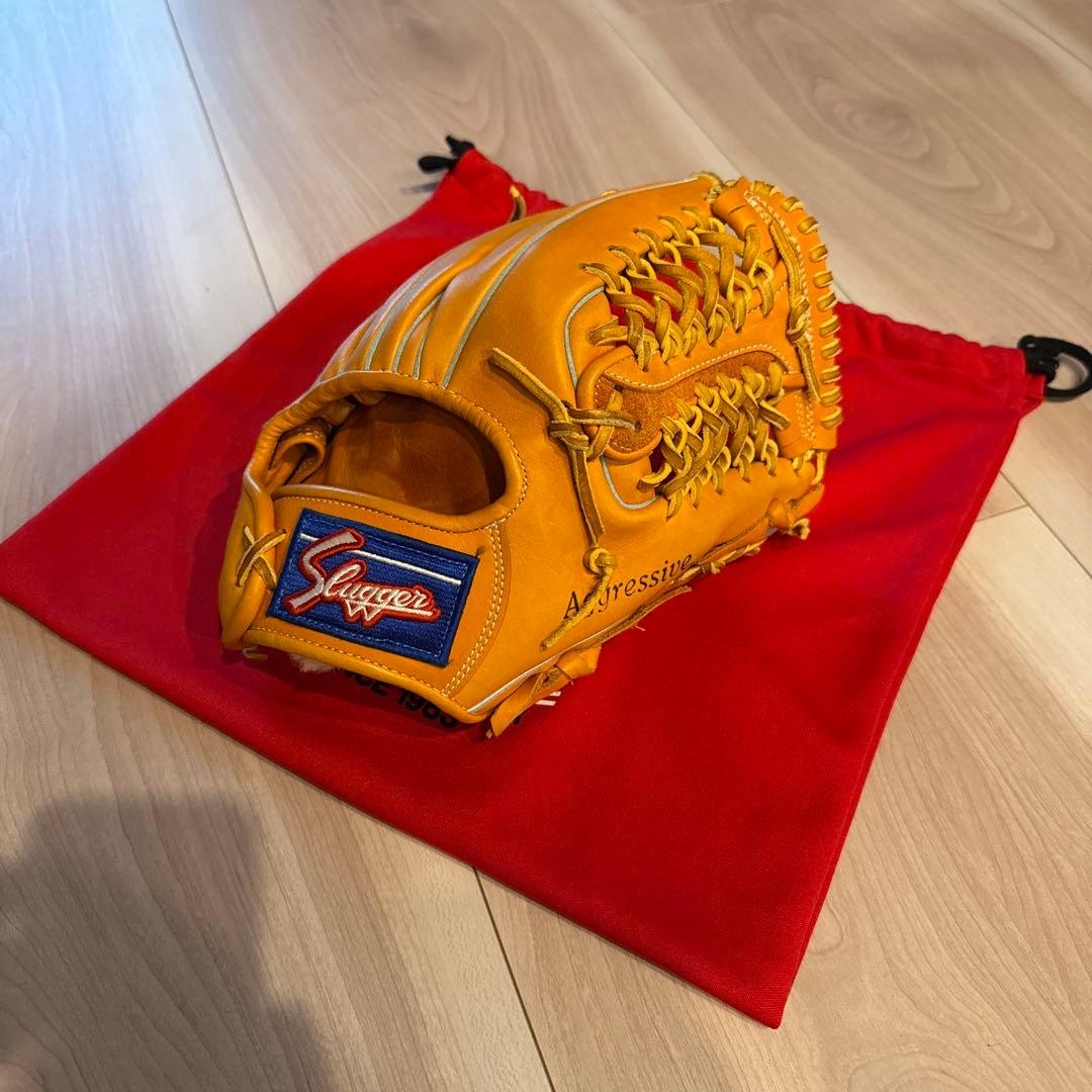 スラッガー 軟式グローブ オレンジ