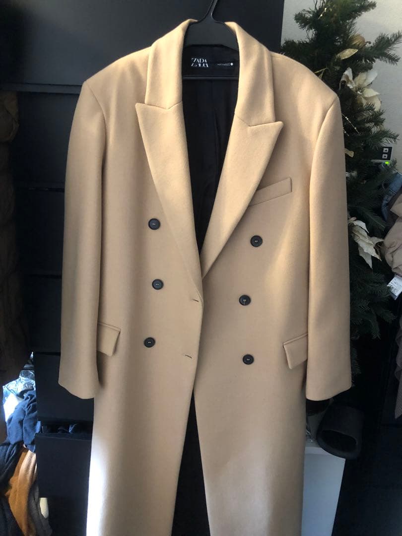 ZARA ロングチェスターコート☆S☆キャメル☆新品未使用