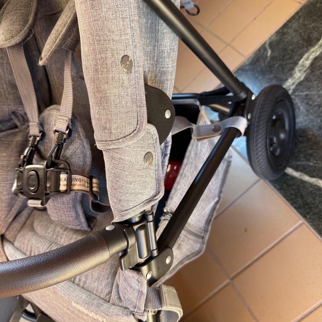 エアバギーココダブルEX フロムバース アースグレイ レインカバー未使用