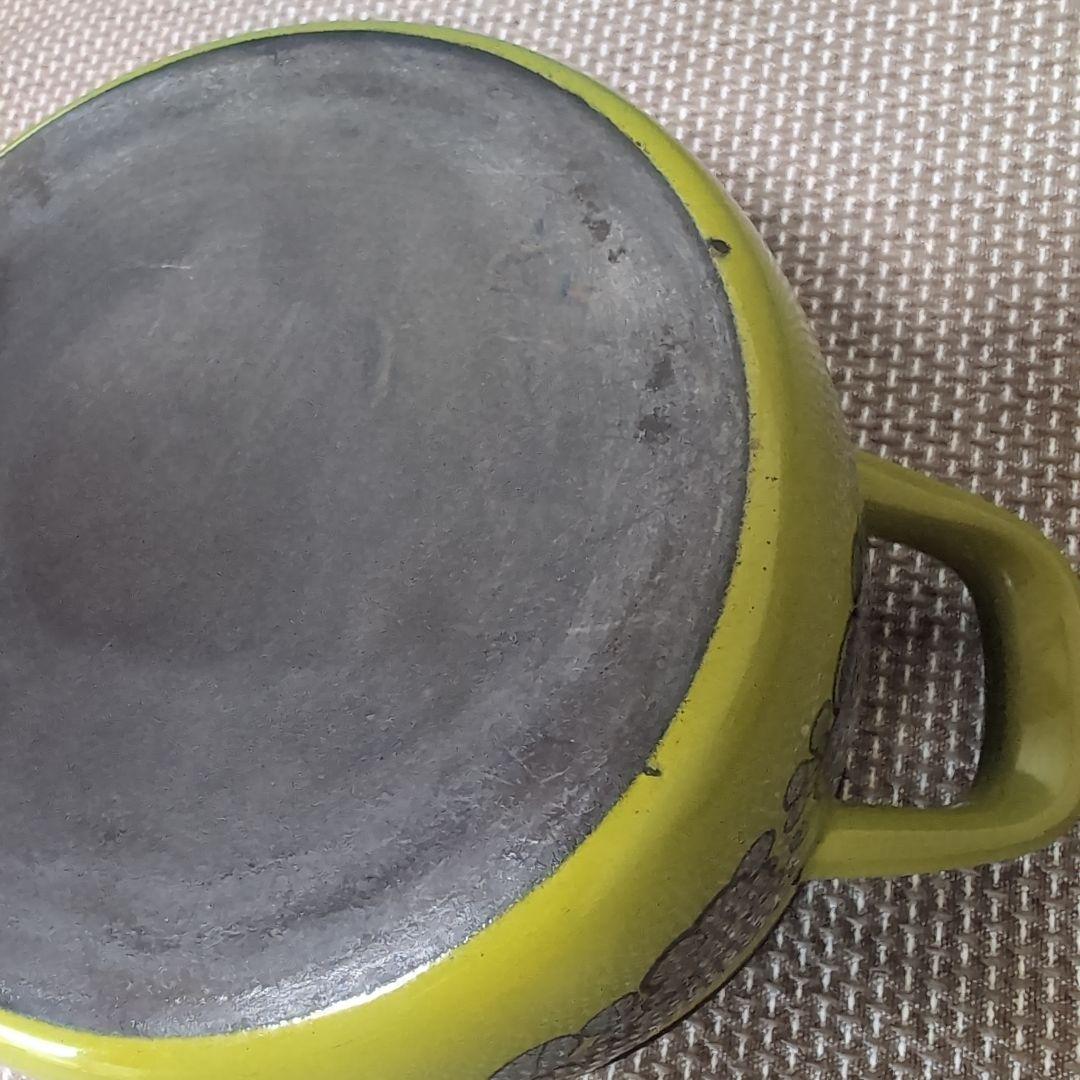 ARABIA Finel/フィネル/ホーロー製両手鍋　プリマベーラ　緑