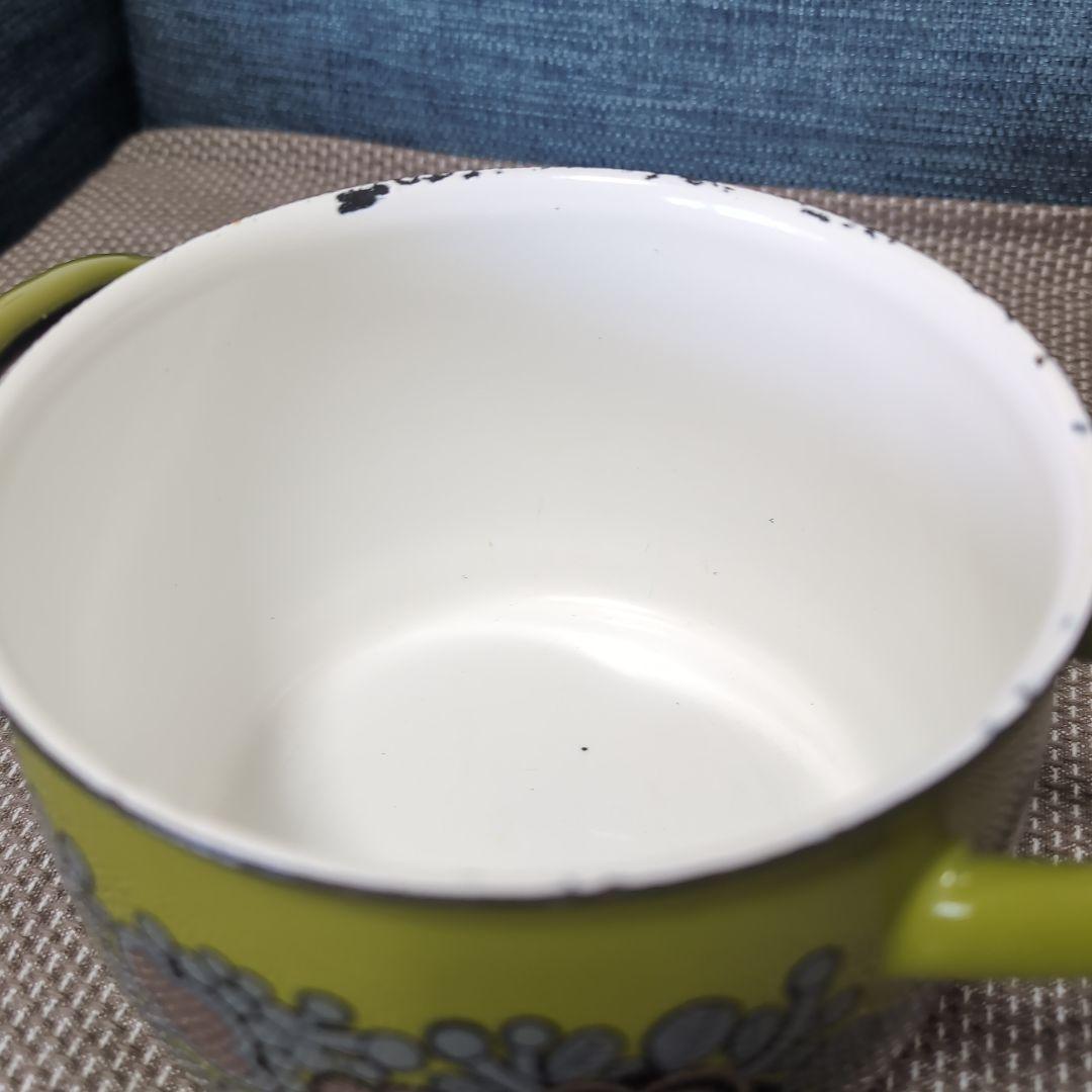 ARABIA Finel/フィネル/ホーロー製両手鍋　プリマベーラ　緑