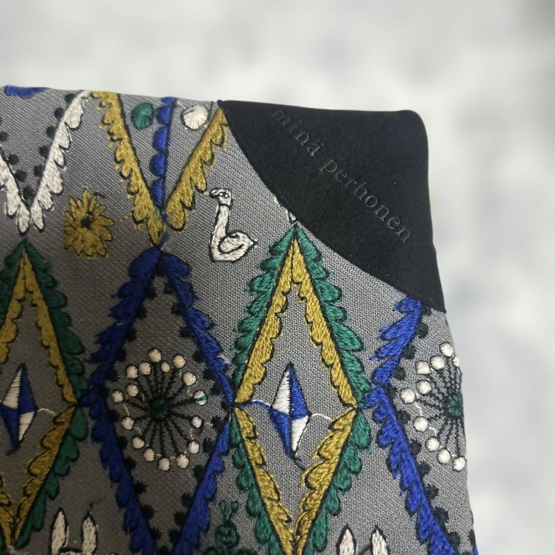 新品未使用】mina forest diamondクッションカバー　グレー