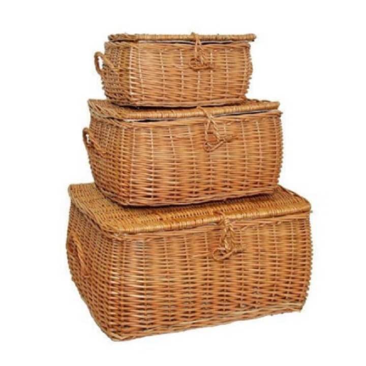 新品！収納★カゴ★バスケット★ナチュラル★雑貨★3個セット★オシャレ
