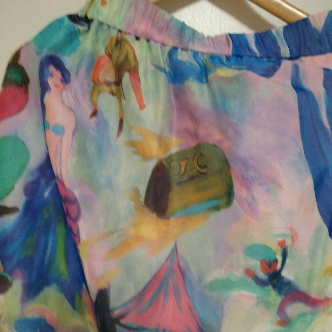 ツモリチサト カラフルな海賊と人魚のフレアスカート