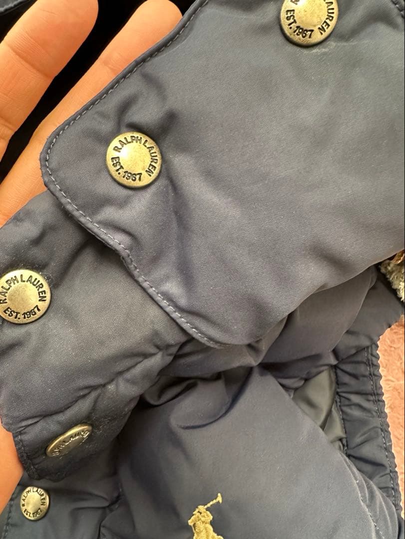 ⭐️Polo Ralph Lauren⭐️フード付きダウンベスト ネイビー