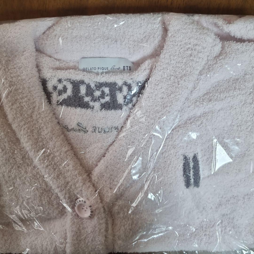 M*n様 ジェラートピケ BTS カーディガン ピンク S-M
