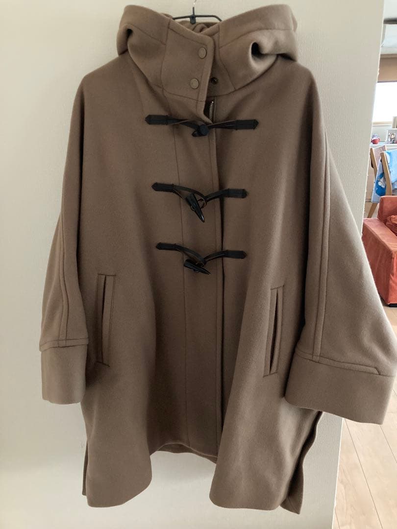 framework メルトンダッフルポンチョコート