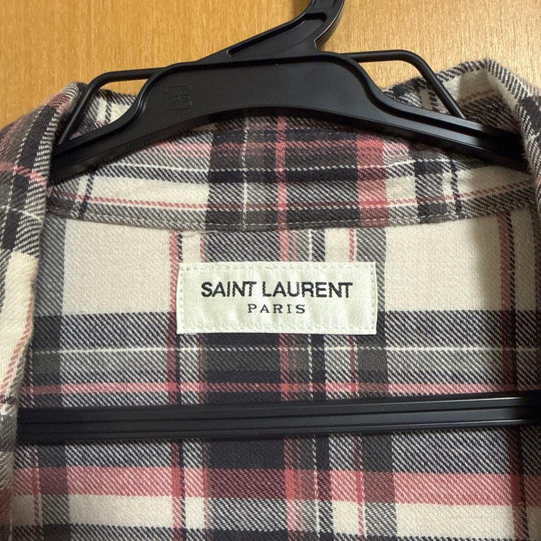 SAINT LAURENT チェック柄ネルシャツ Lサイズ