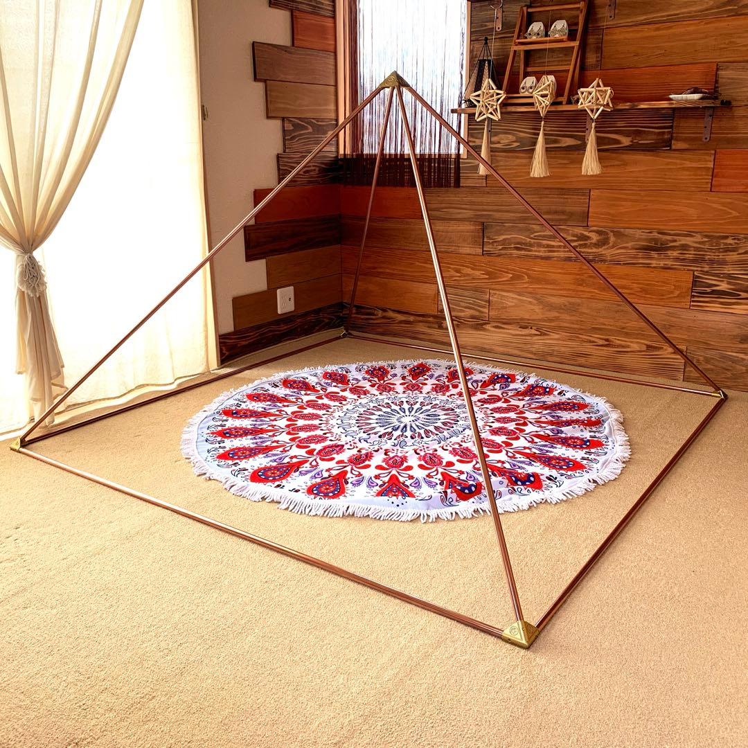 瞑想用ピラミッド 黄金比 瞑想 ピラミッド ヒーリング 癒し ギザ 銅管 銅