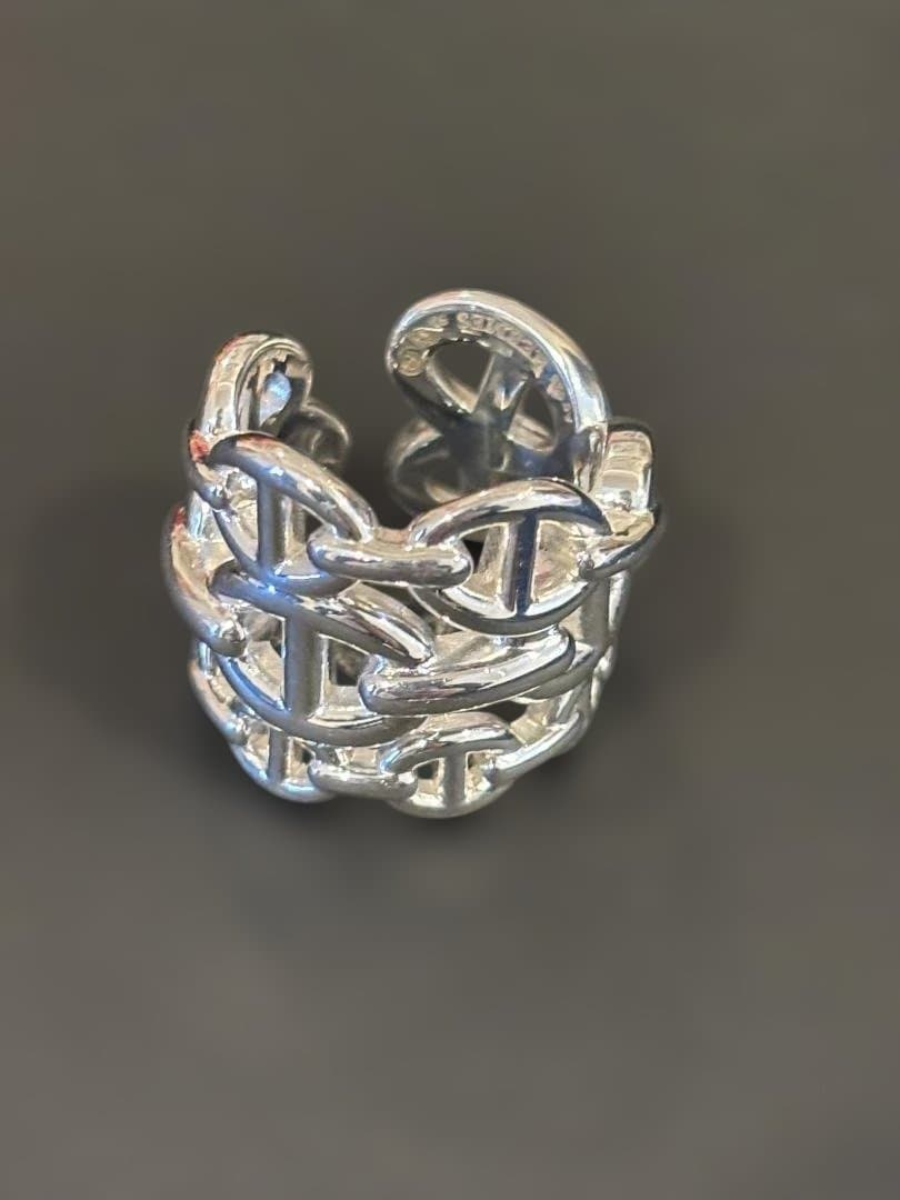 エルメス 50 アンシェネGM シェーヌダンクルリング　指輪