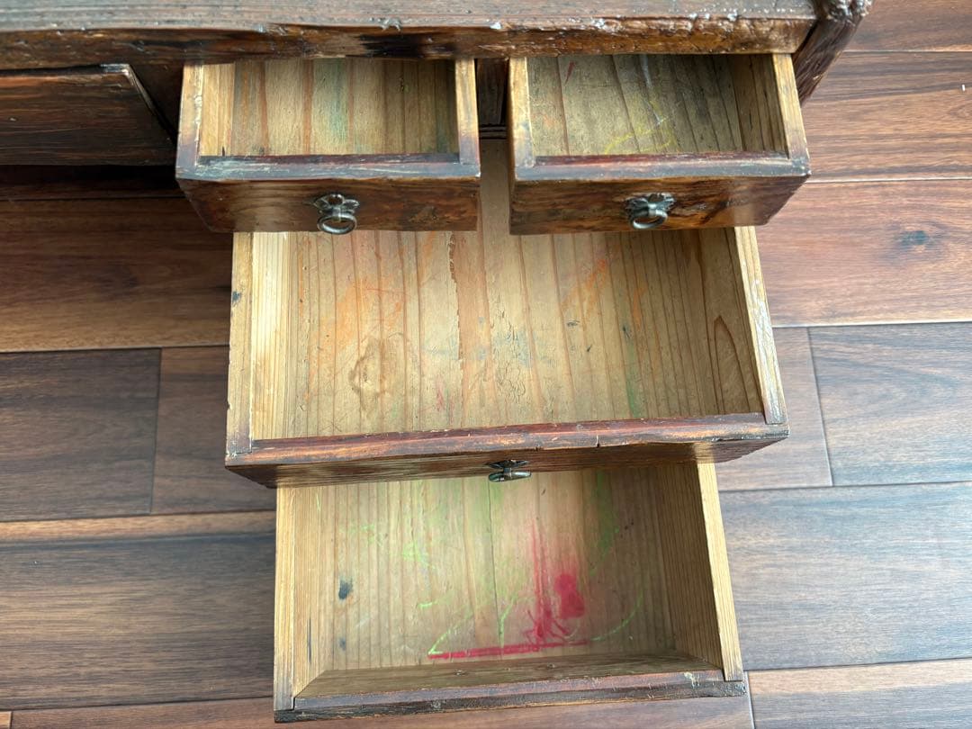 古道具　文机　座卓　ローテーブル　昭和レトロ　テレビ台