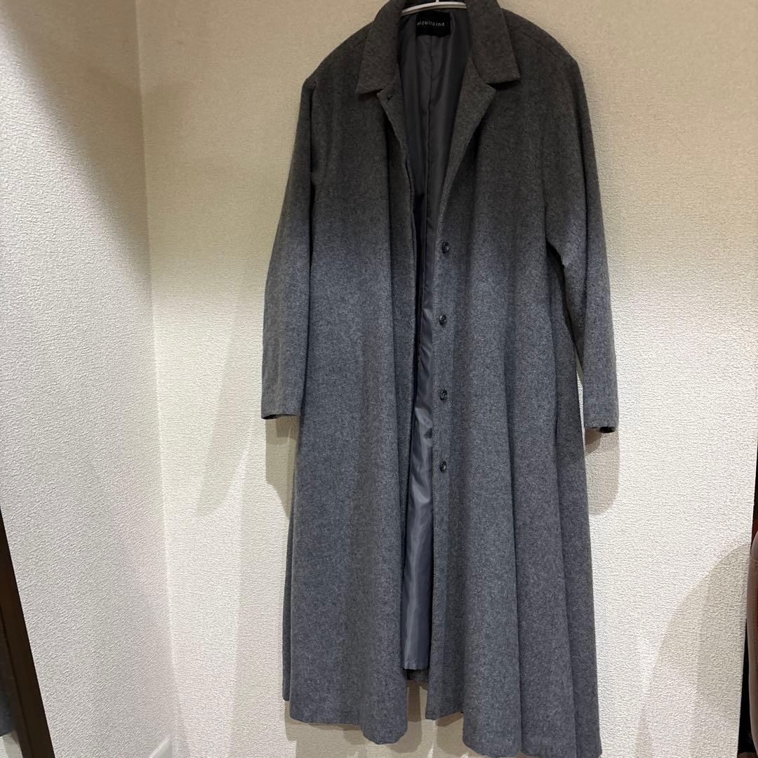 ミズイロインドステンカラーフレアロングコート