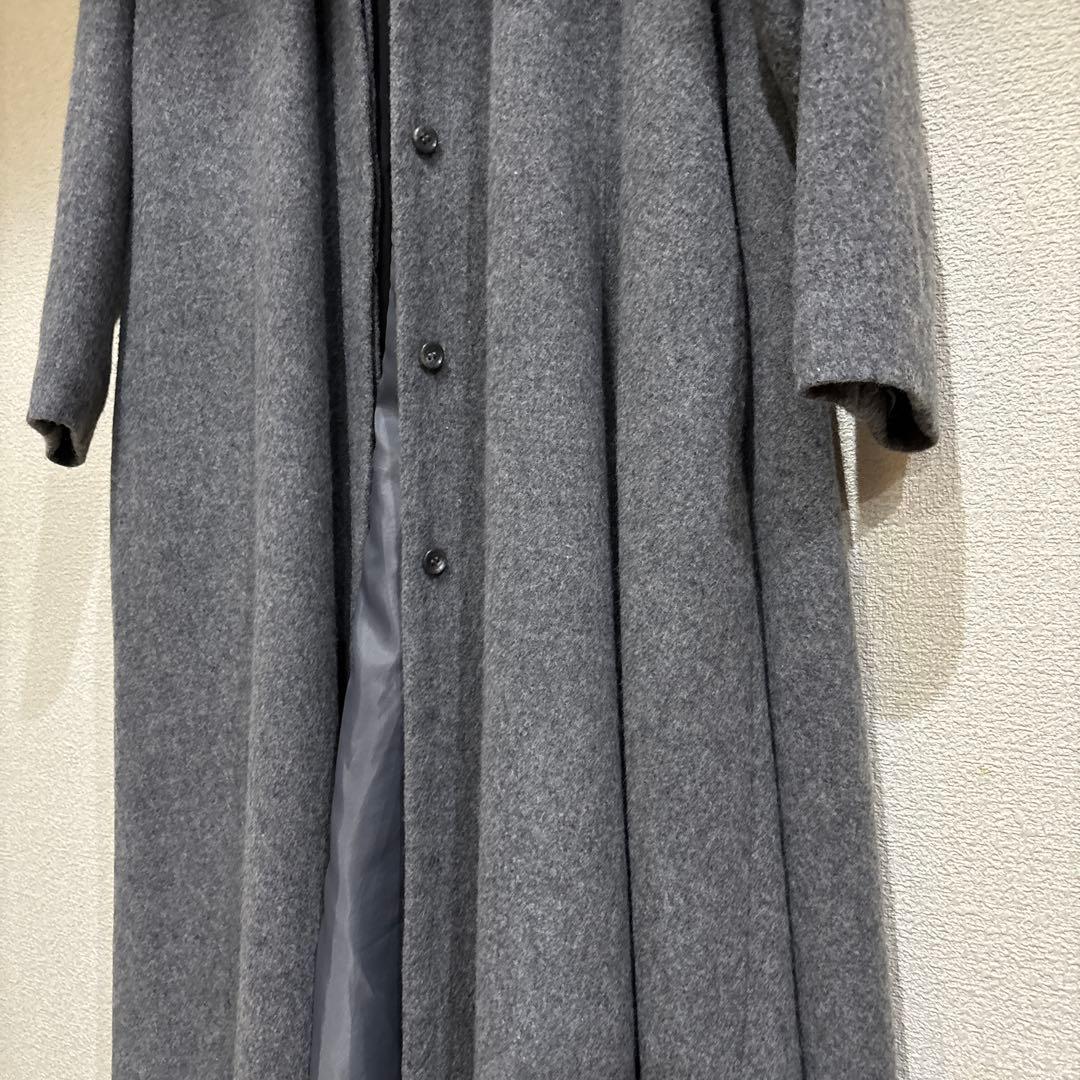 ミズイロインドステンカラーフレアロングコート