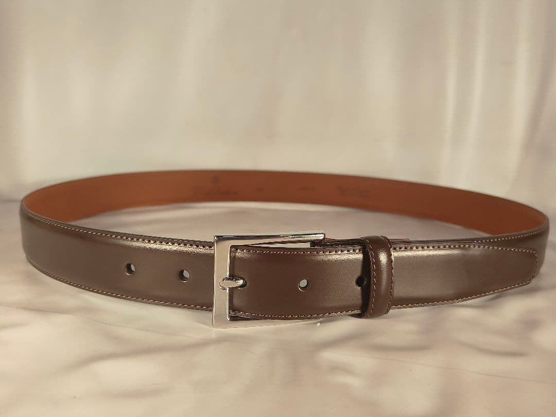 【極美品】ブルックスブラザーズ　高級イタリアンレザーベルト 正規品　イタリア製