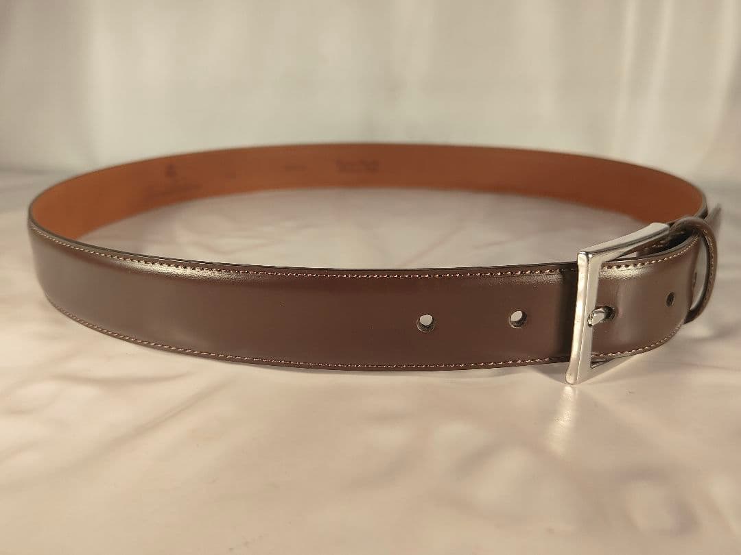 【極美品】ブルックスブラザーズ　高級イタリアンレザーベルト 正規品　イタリア製