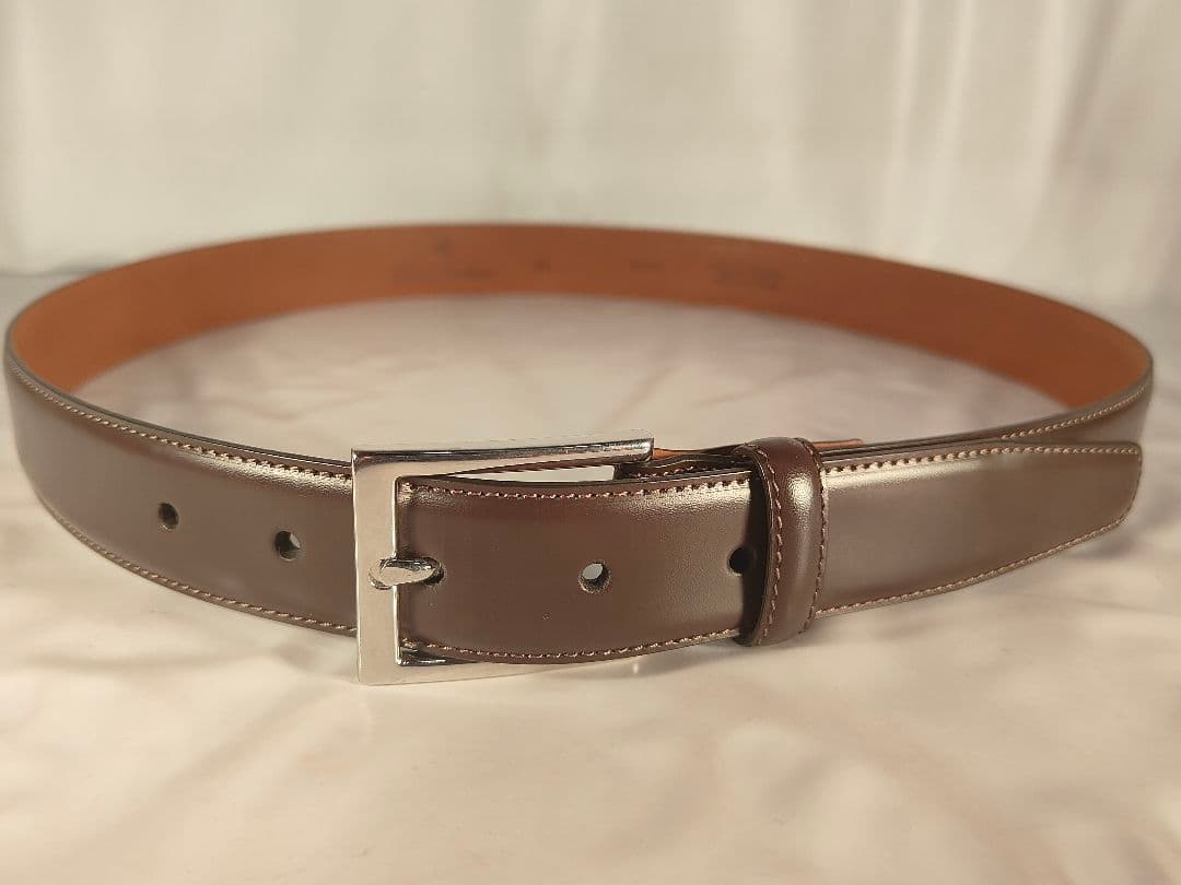 【極美品】ブルックスブラザーズ　高級イタリアンレザーベルト 正規品　イタリア製