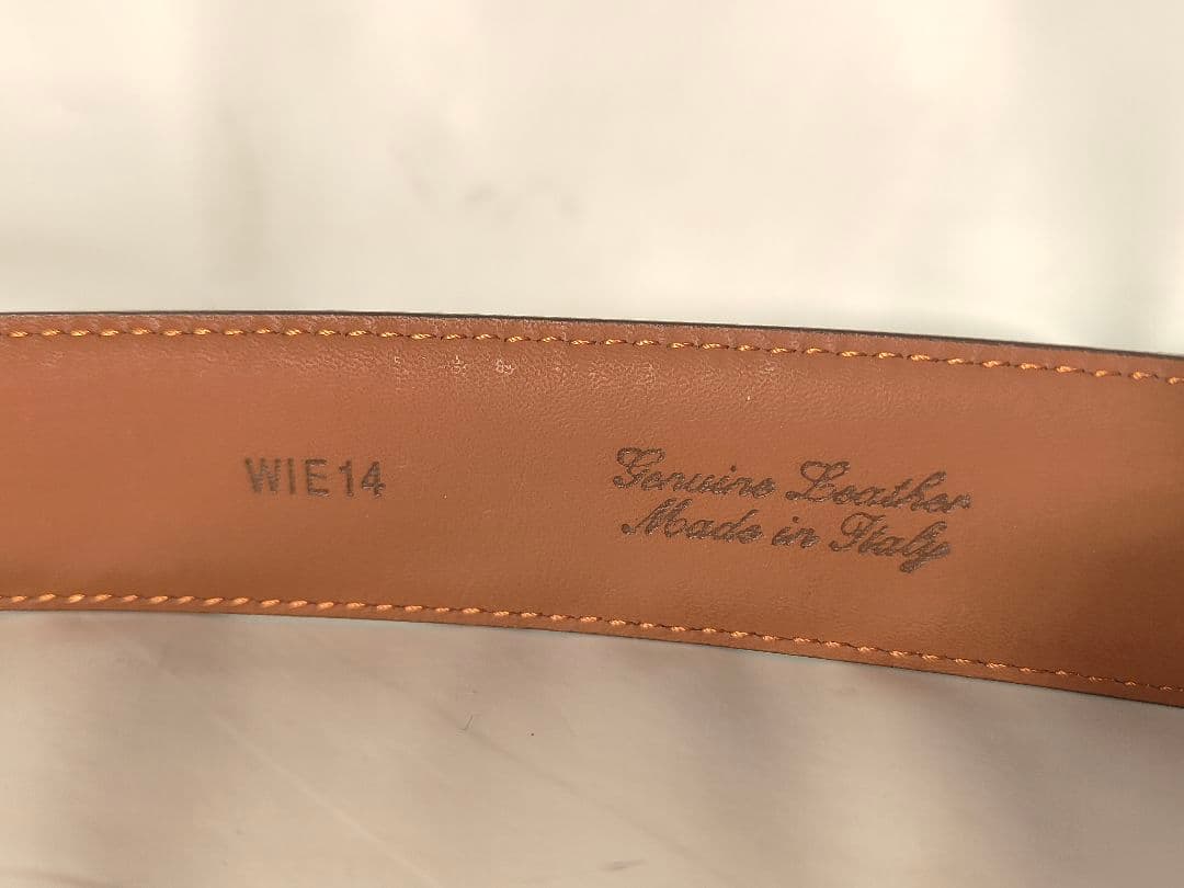 【極美品】ブルックスブラザーズ　高級イタリアンレザーベルト 正規品　イタリア製