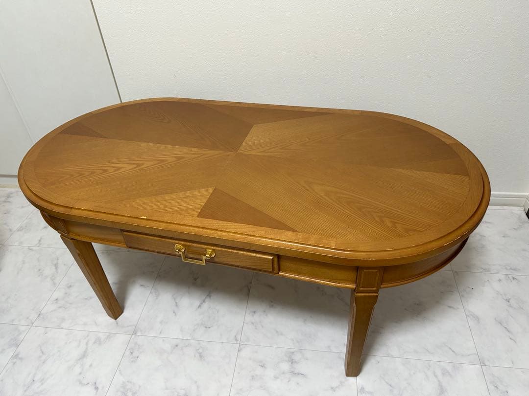 マルニ 地中海シリーズ センターテーブル 楕円　ラウンド