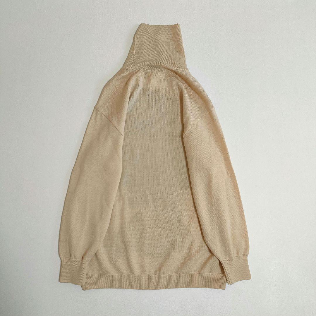 【美品】ピッコーネ　オーバーサイズタートルニット　ジャガード　刺繍　ポケット