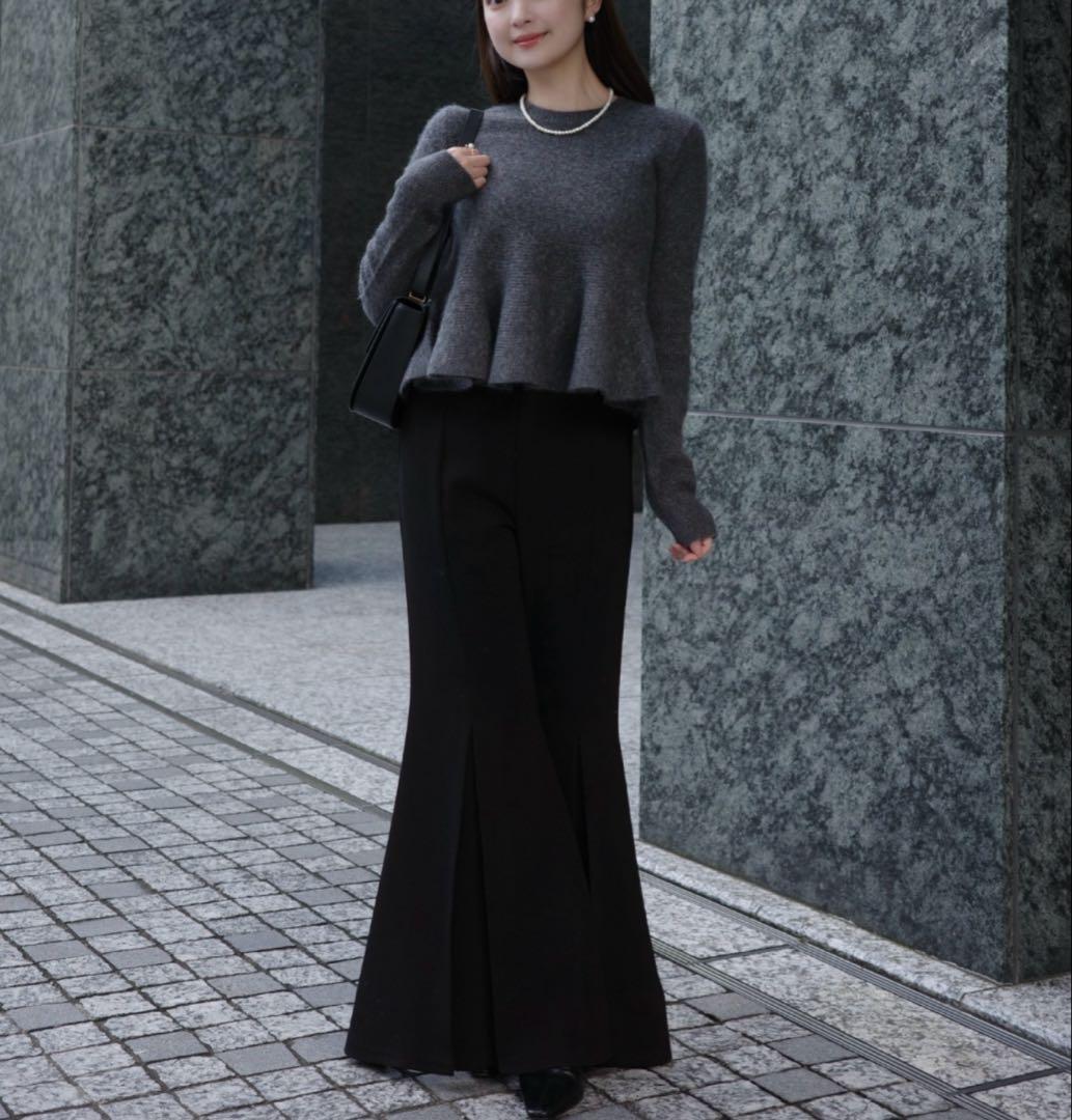 anuans ペプラムショートニットトップス　ZOZOタウン限定カラー