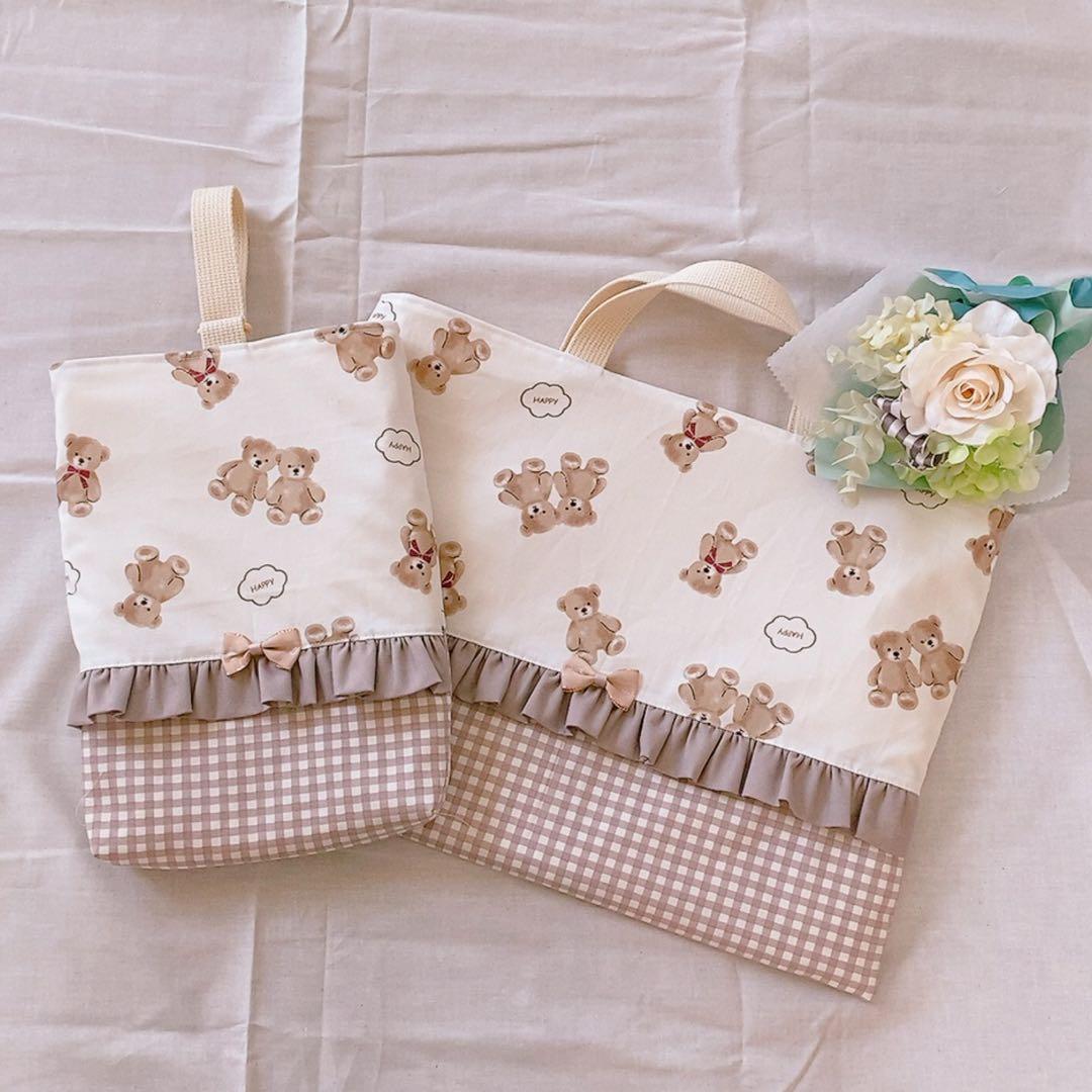 入園入学グッズ オーダーページ レッスンバッグ シューズ入れ ハンドメイド