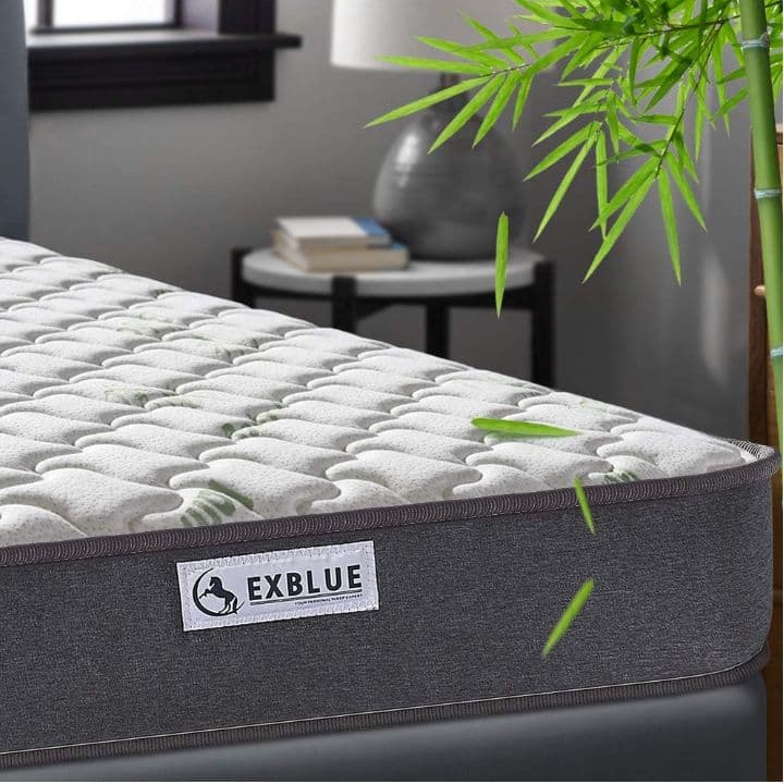 ダブル マットレス スプリング メモリーフォーム 厚さ22cm 静音 ベッド