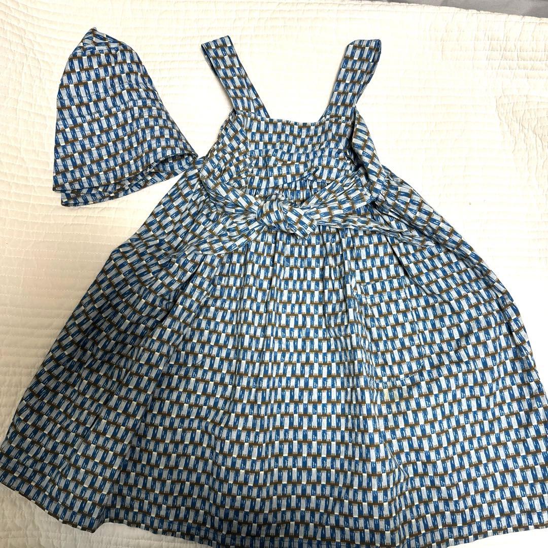 【CARAMEL】3y 水色ワンピース