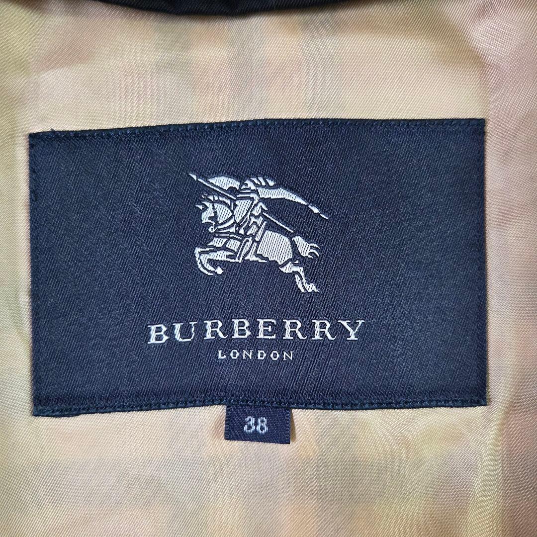 極美品 バーバリー トレンチコート ノバチェック ライナー ブラック 38 M