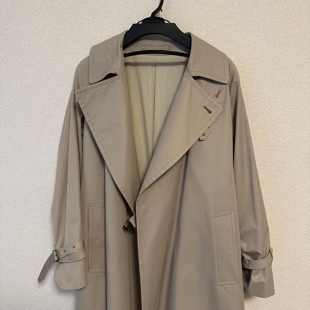 たい様 タグ付きblurhms 22SSギャバジンダブルベルトトレンチコート