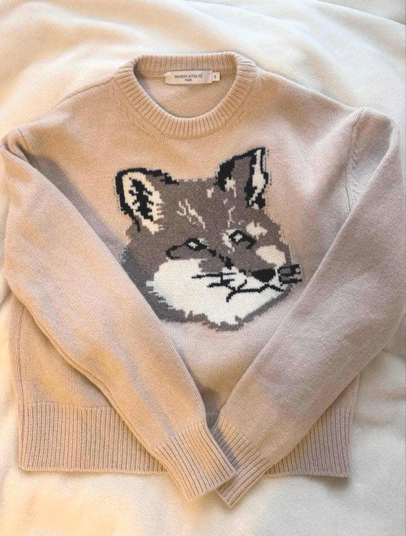 Maison Kitsune ビッグフォックスヘッドニット XS