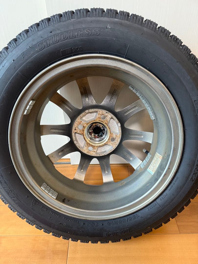軽自動車バリ溝ブリザック2024年製155/65R14【送料込】➊同時購入必須