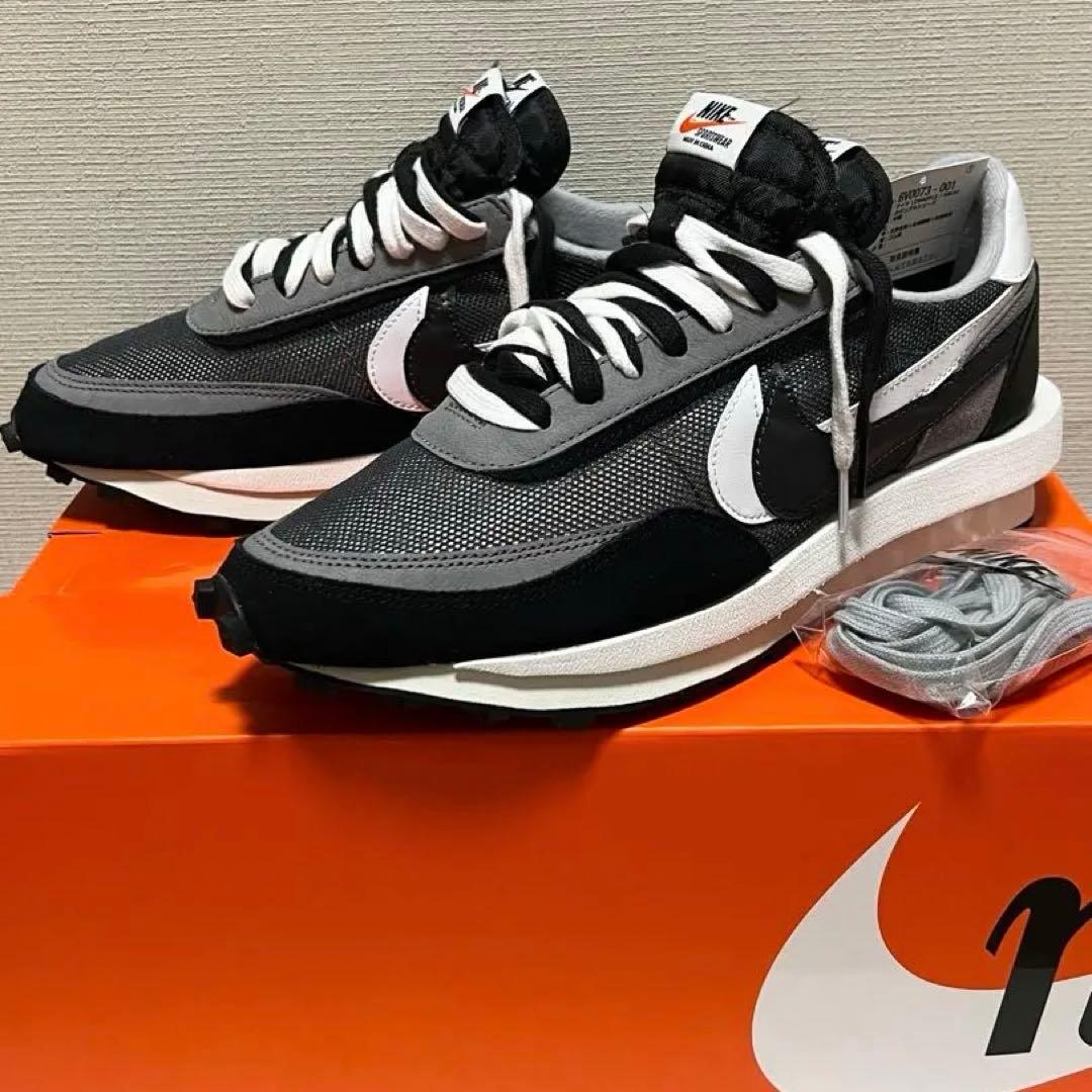 【美品】サカイ × ナイキ LD ワッフル \"ブラック\"