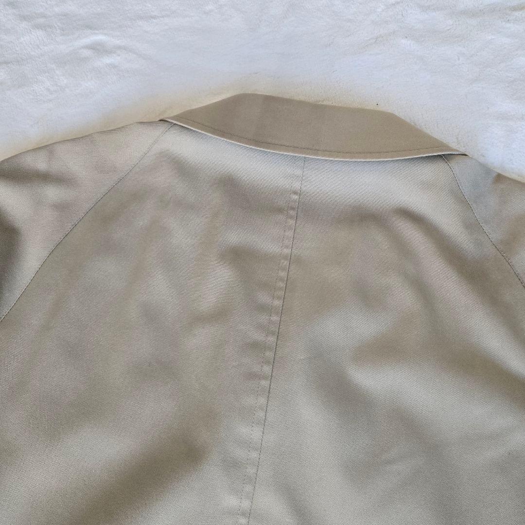 【最高級・英国製】アクアスキュータム ステンカラーコート 綿100% 希少 M