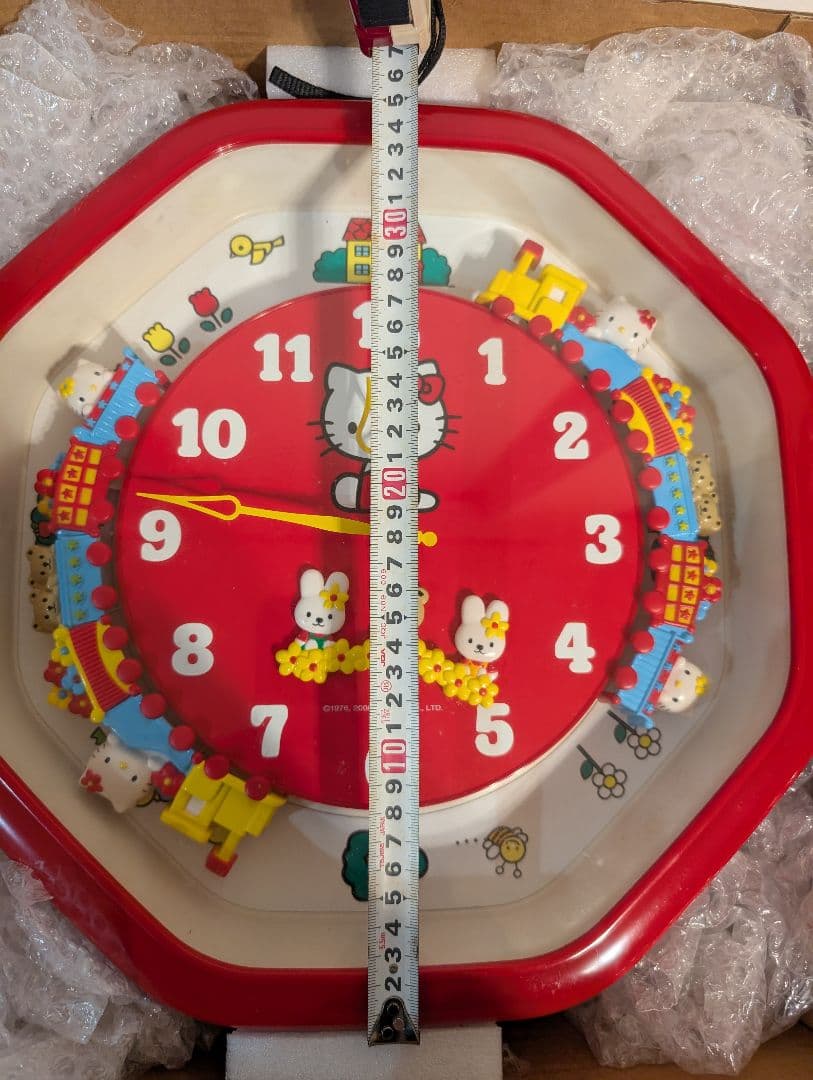 ハローキティ 八角形 掛時計