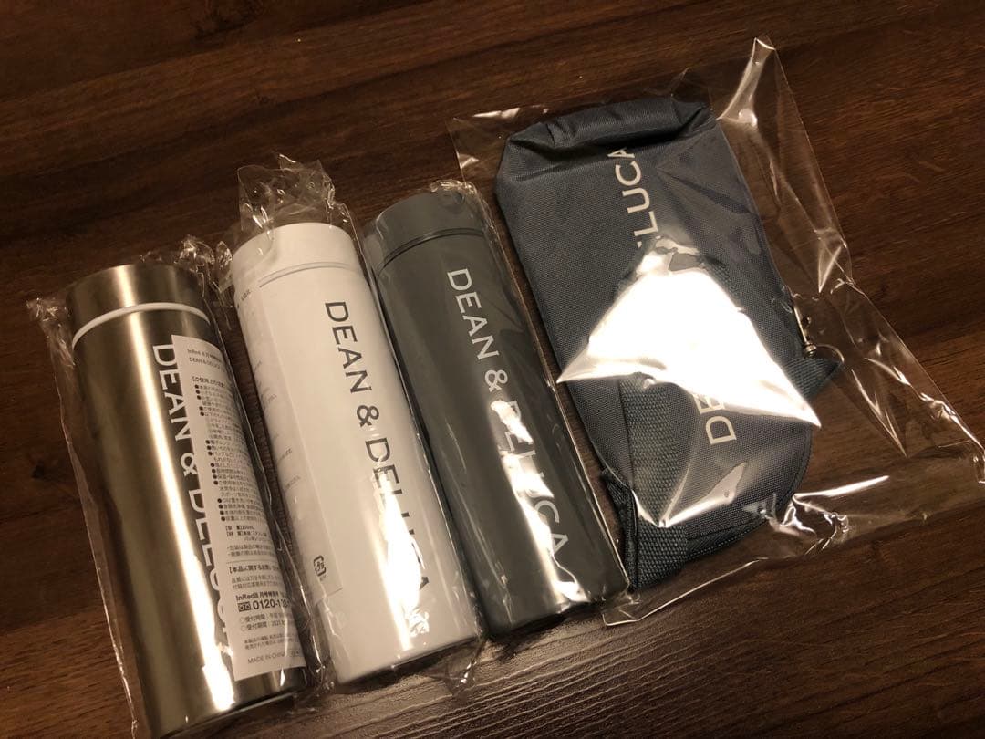 dean &deluca 水筒3本とカバーセット売り