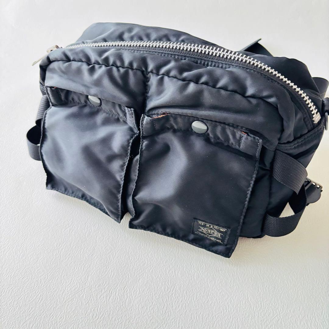 ウ*メ様 【完売品】ポーター　タンカー　ボディバッグ　ウエストバッグ　ブラック