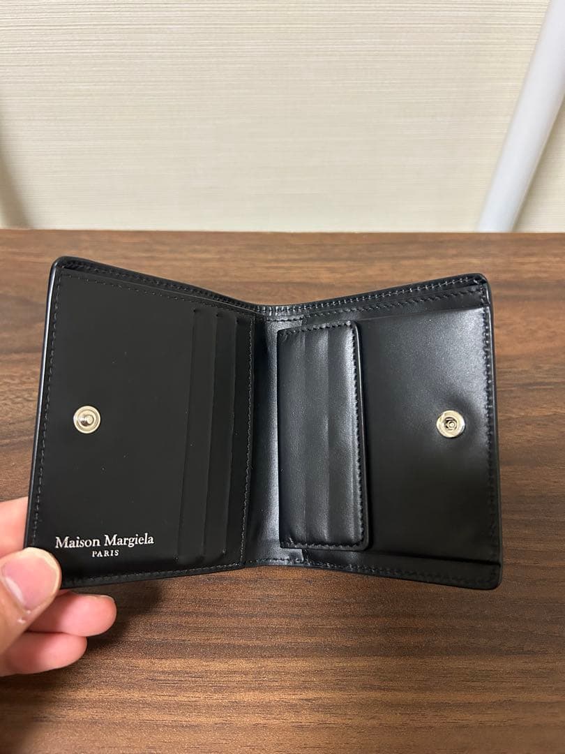 【未使用品】Maison Margiela ブラック 二つ折り財布