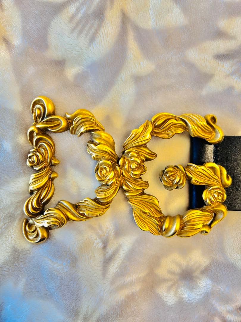 【廃盤&レア&極美品】DOLCE&GABBANA ベルト DG ローズ バロック