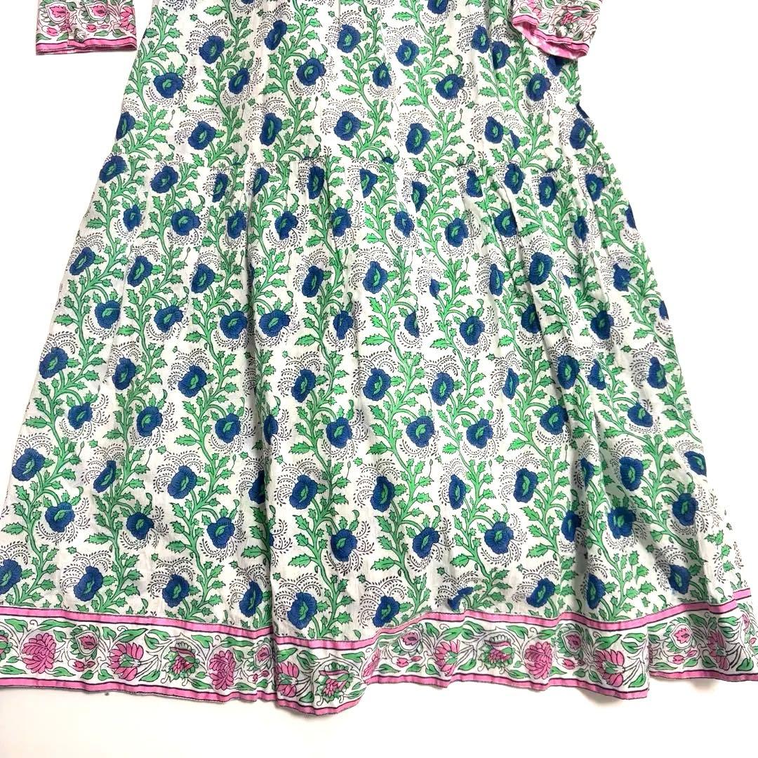 新品　SZブロックプリント　JODHPUR DRESS ESSA ワンピース