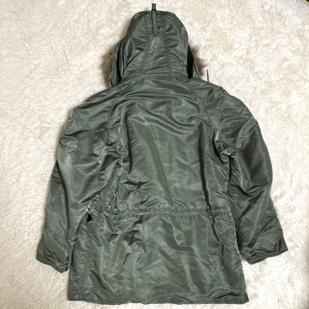 USA製 ALPHA N-3B フライトジャケット レア カーキ M