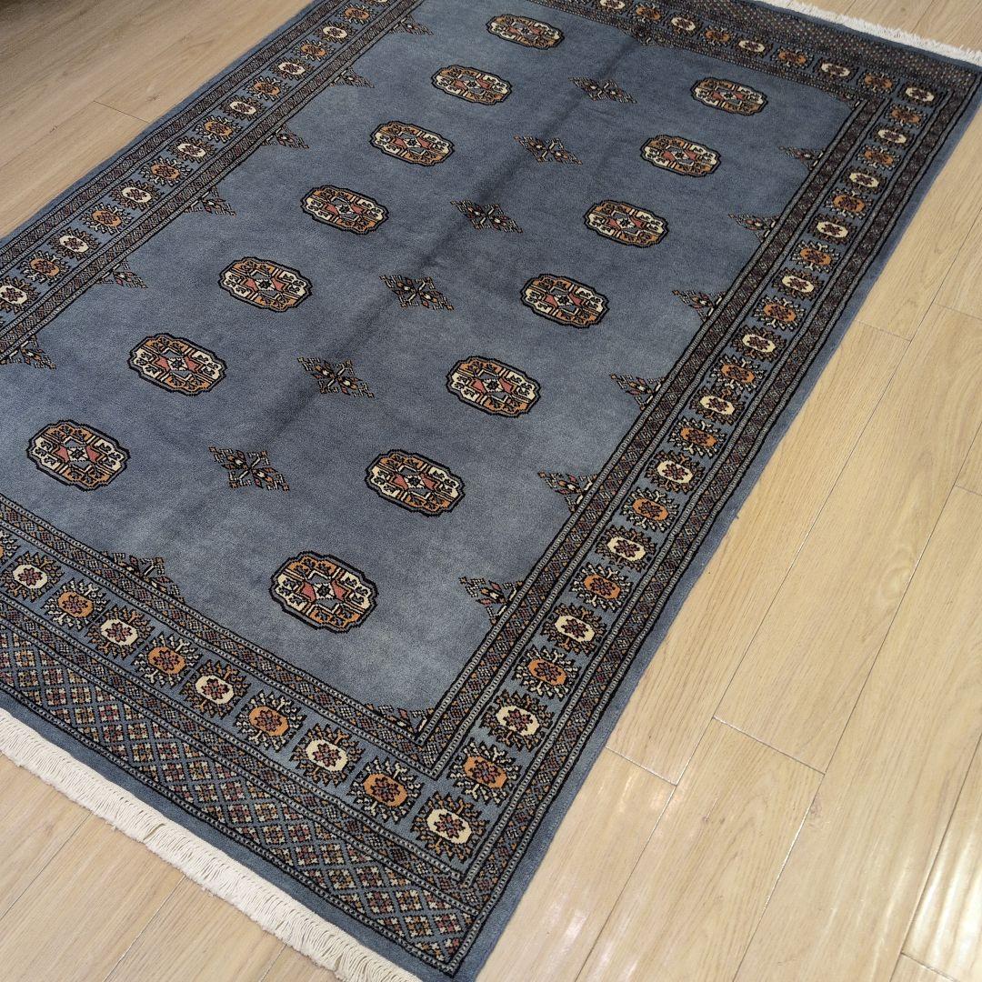 139x211cmパキスタン手織りじゅうたん(352)ギャッベ・ウール